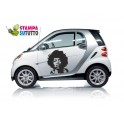 Adesivi stickers auto fiancate adesivi smart adattabili a tutte le auto JIMMY HENDRIX