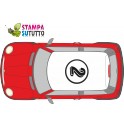 Adesivi stickers auto tettuccio adesivi mini cooper adesivi tettuccio mini cooper NUMERO adattabili a tutte le auto 