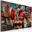Quadro - Collage londinese: trittico
