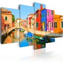 Quadro - Waterfront in rainbow colors
