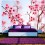 Fotomurale  Simboli del Giappone fiori di sakura