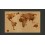 Fotomurale  Mappa del mondo color tè