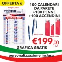 Calendari olandesi personalizzati +penne personalizzate + accendini personalizzati